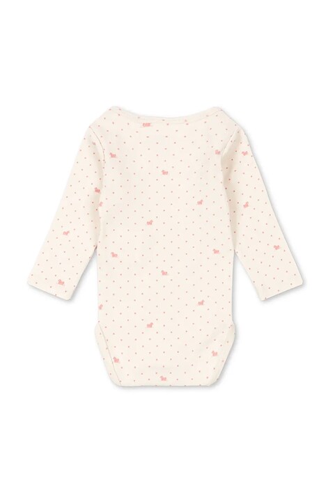 Fanga Fontana body niemowlęce bawełniane BELLO DUE LS BODY OCS różowe FA100082