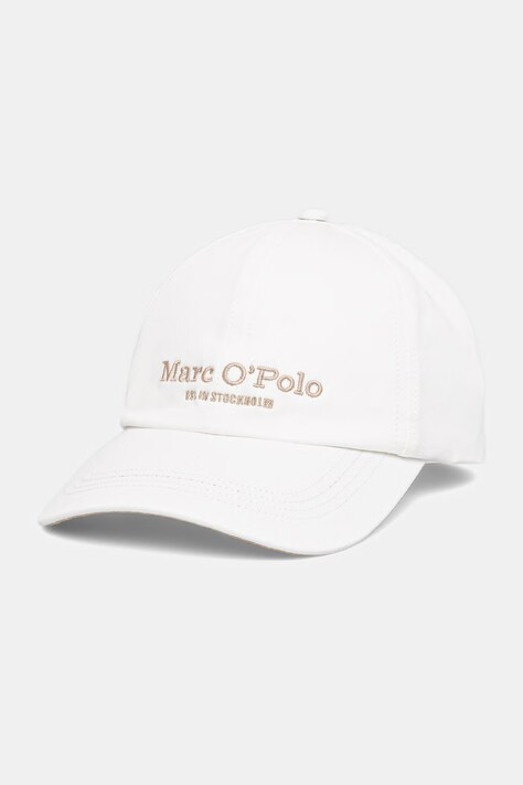 Marc O'Polo czapka bejsbolówka damska bawełniana biała 5000014157