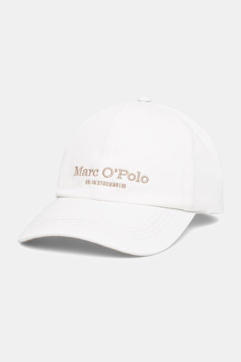 Marc O'Polo czapka bejsbolówka damska bawełniana biała 5000014157