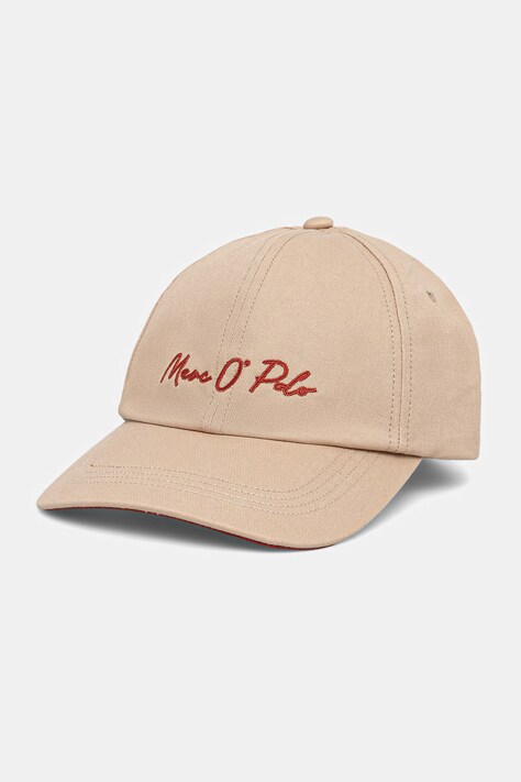 Marc O'Polo baseball cap damska bawełniana beżowa 5000014157