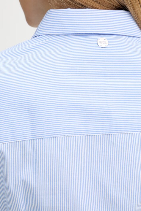 Silvian Heach koszula bawełniana CALENI damska kolor niebieski regular z kołnierzykiem klasycznym GPP26167CA