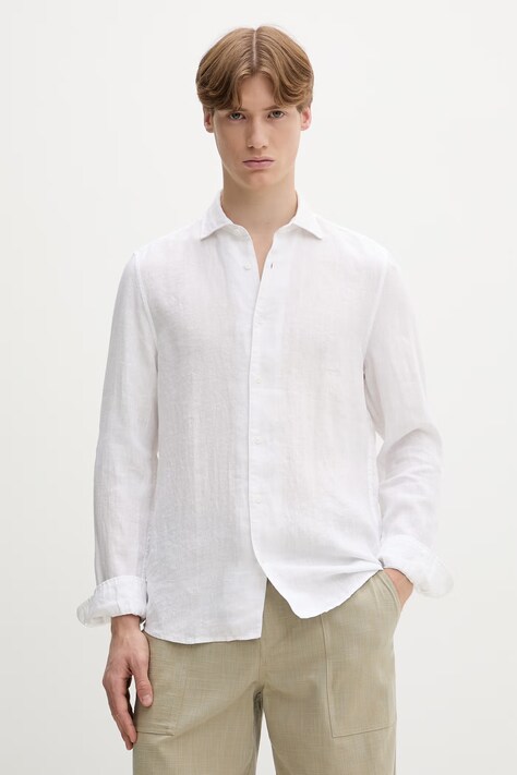 Marc O'Polo koszula męska lniana biała 5000013949