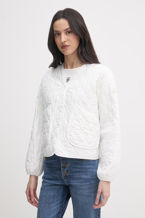 Save The Duck kurtka przejściowa damska FARA biała D32717W.POBY22