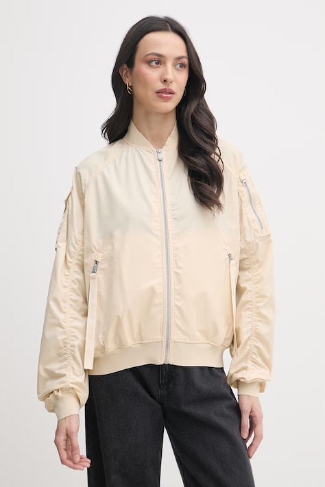 Save The Duck bomberka damska LIL beżowa D32105W.TWIL22