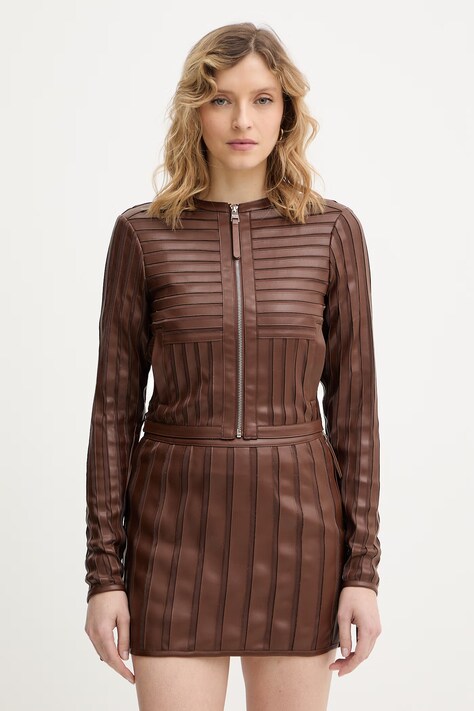 Silvian Heach kurtka EVAS kolor brązowy przejściowa GPP26079GB