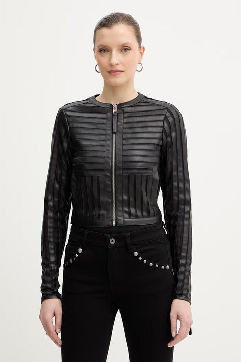 Silvian Heach kurtka EVAS kolor czarny przejściowa GPP26079GB