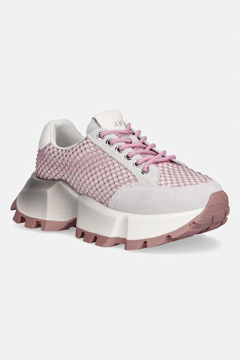 Goe TT2N4028 sneakersy damskie różowe na platformie TT2N4028