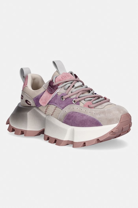 Goe TT2N4026 sneakersy damskie beżowe na platformie TT2N4026