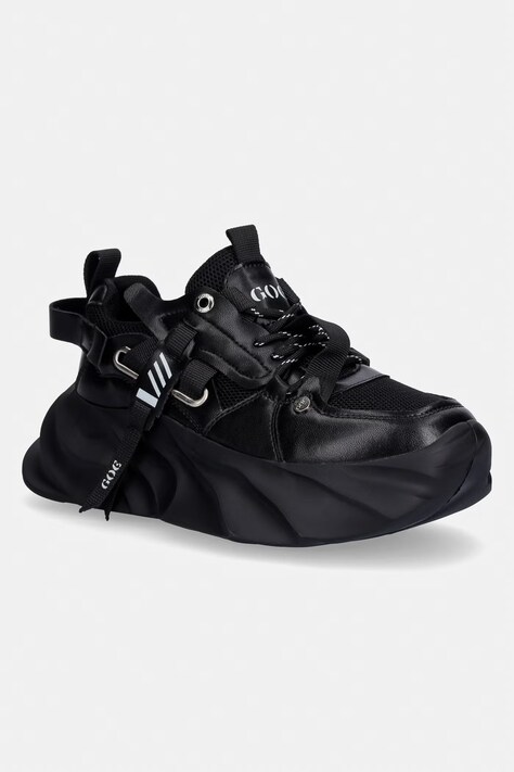 Goe TT2N4013 sneakersy damskie czarne na platformie TT2N4013
