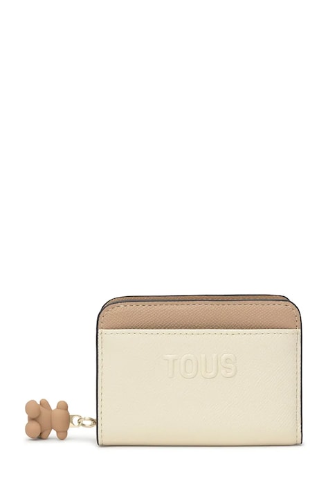 Tous portfel Doble Audree damski kolor beżowy 2002360501