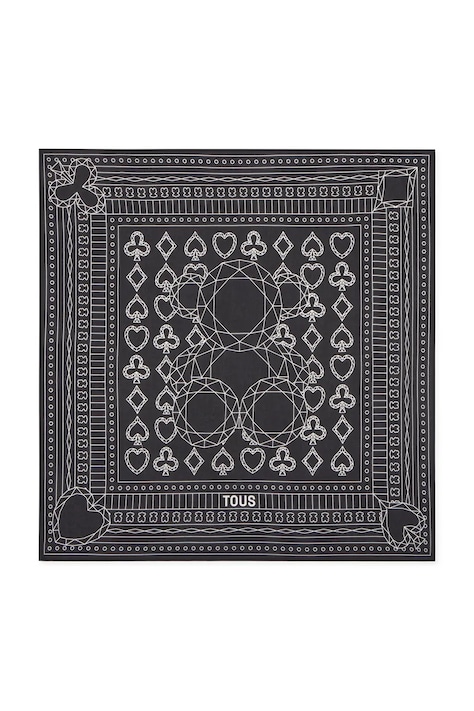 Šatka Tous čierna farba, vzorovaná, 2002202633