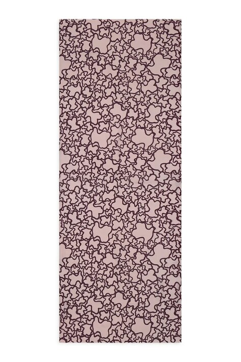 Tous szal damski kolor bordowy wzorzysty 2002202633