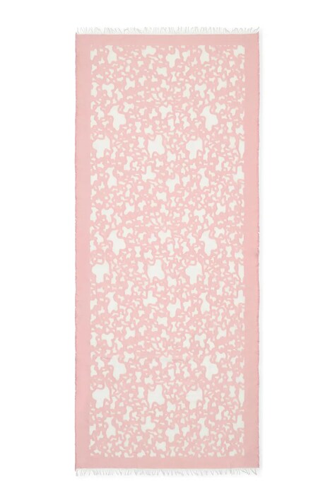 Tous szalik damski kolor różowy wzorzysty 2002377313