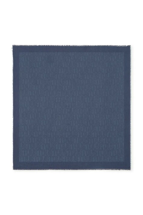 Tous chusta z domieszką kaszmiru damska kolor granatowy wzorzysta 2002378433