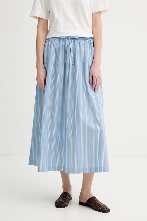 Marc O'Polo spódnica bawełniana niebieska w paski 5000011167