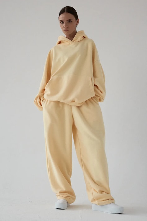 Muuv. női melegítő pamuttal LE PUMP sárga magas derék