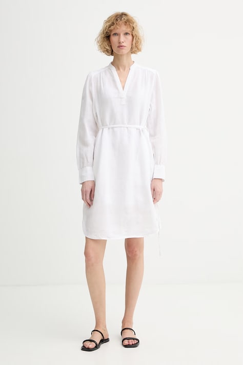 Marc O'Polo sukienka letnia lniana biała 5000014054
