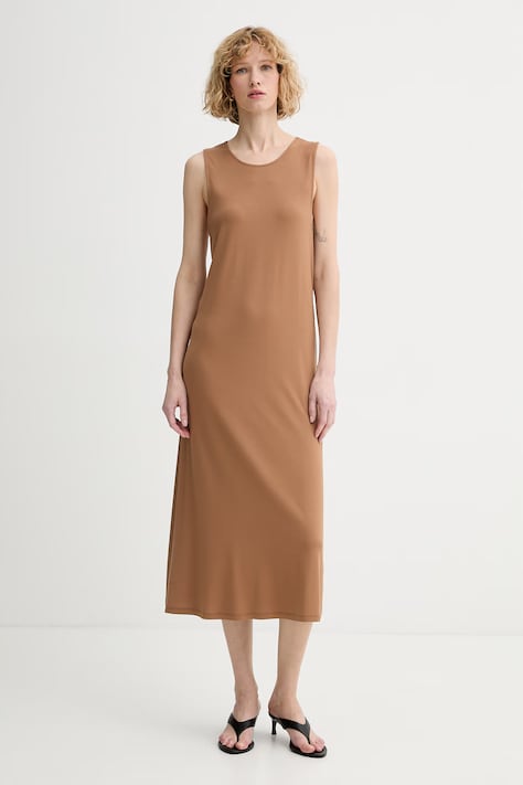 Marc O'Polo vestito d'estate in viscosa marrone 5000014132