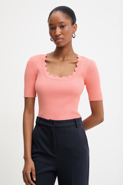 Silvian Heach tricou ULDRIK culoarea roz, GPP26392MA