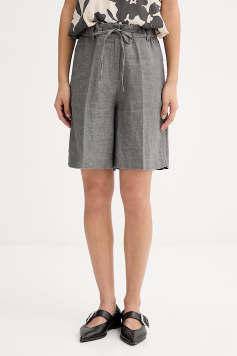 Marc O'Polo Rövidnadrág női vászon szürke magas derék 5000014939