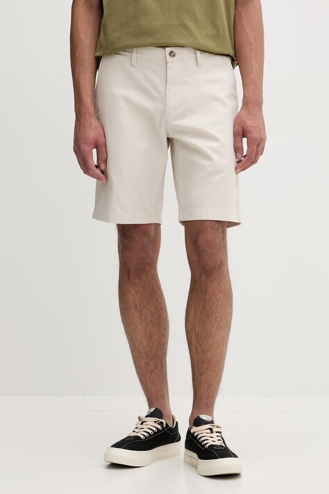 Marc O'Polo szorty męskie z bawełną beżowe regular waist 5000013923