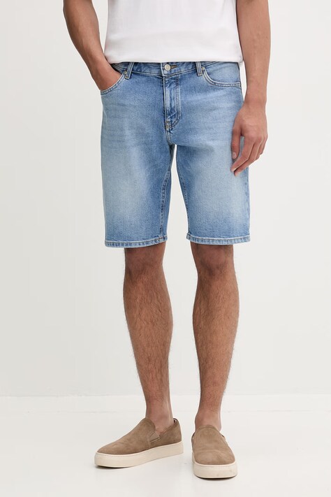 Marc O'Polo szorty męskie jeansowe niebieskie regular waist 5000009740