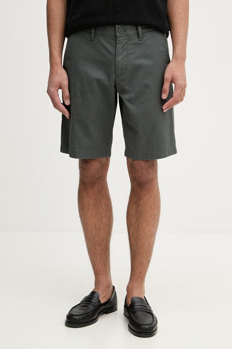 Marc O'Polo szorty męskie z bawełną zielone regular waist 5000013927