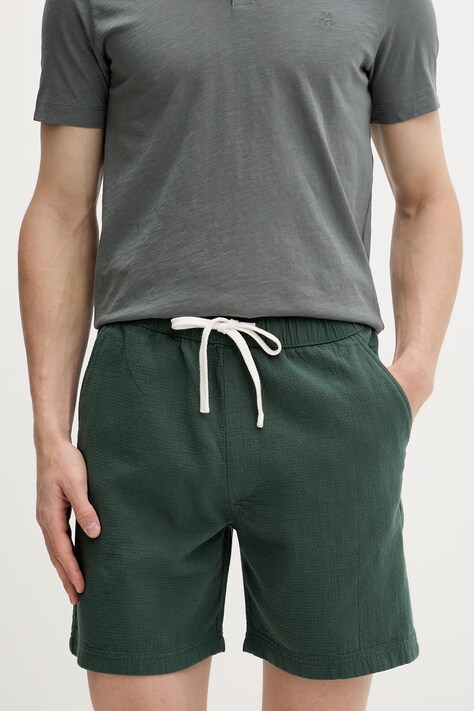 Marc O'Polo szorty męskie bawełniane zielone regular waist 5000010054