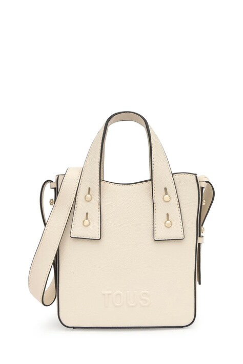 Tous torebka tote damska z imitacji skóry beżowa 2002373701