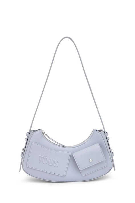 Tous torebka bagietka damska z imitacji skóry niebieska 2002373233