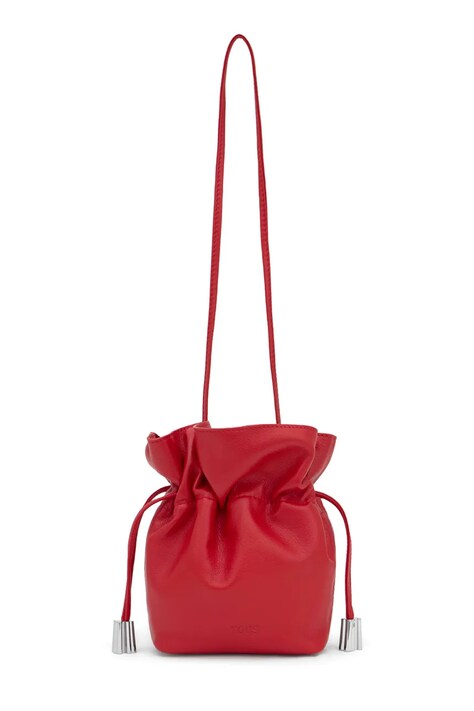 Tous torebka skórzana Heritage kolor czerwony 2002375417