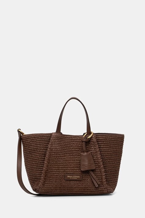 Marc O'Polo torebka crossbody damska pleciona brązowa 5000010832