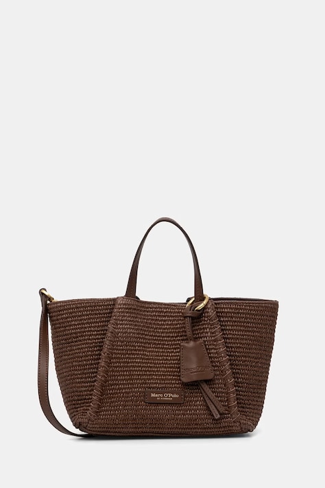 Marc O'Polo torebka crossbody damska pleciona brązowa 5000010832