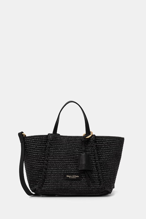 Marc O'Polo torebka crossbody damska pleciona czarna 5000010832