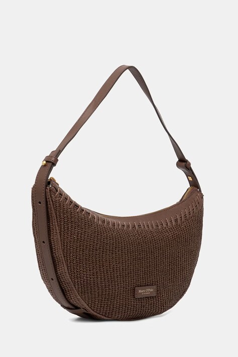 Marc O'Polo torebka rogal damska pleciona brązowa 5000010833