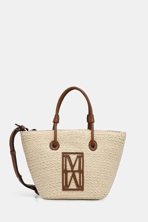 Marc O'Polo torebka crossbody damska pleciona beżowa 5000010858