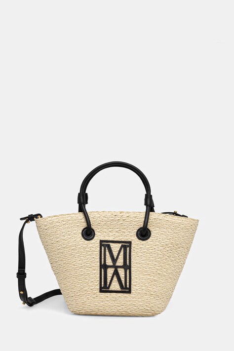 Marc O'Polo torebka crossbody damska pleciona beżowa 5000010858