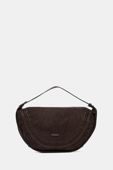 Marc O'Polo torebka shopper damska zamszowa brązowa 5000011010