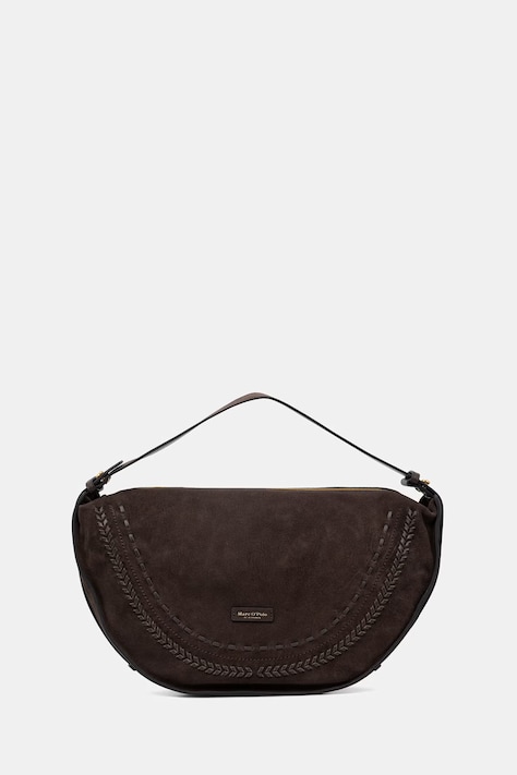 Marc O'Polo torebka shopper damska zamszowa brązowa 5000011010