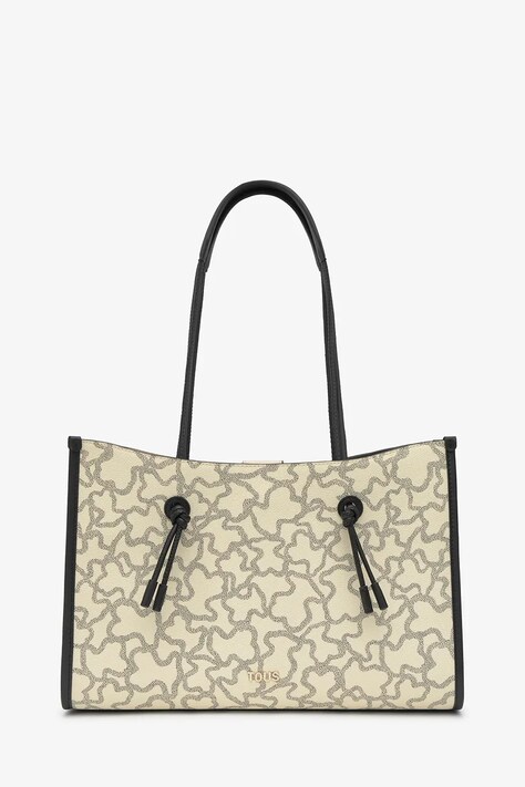 Tous torebka shopper damska z imitacji skóry beżowa 2002436901