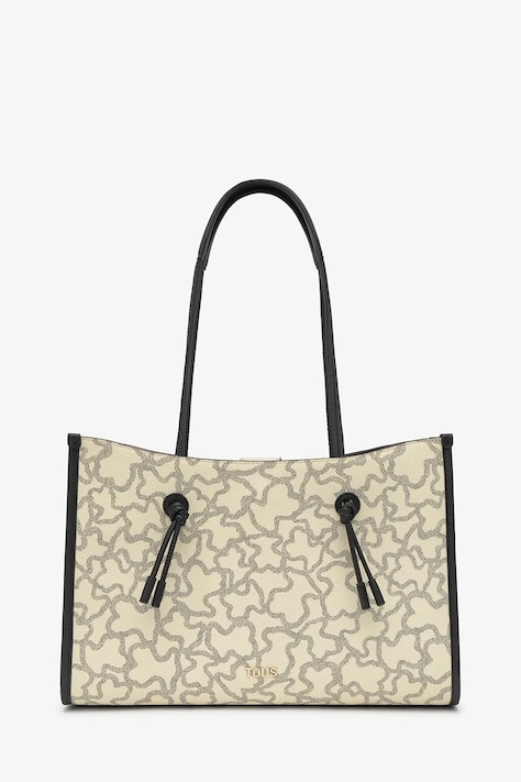 Tous torebka shopper damska z imitacji skóry beżowa 2002436901