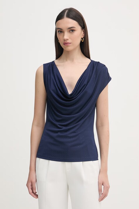 Silvian Heach bluzka damska RAMAN granatowa GPP26085TO