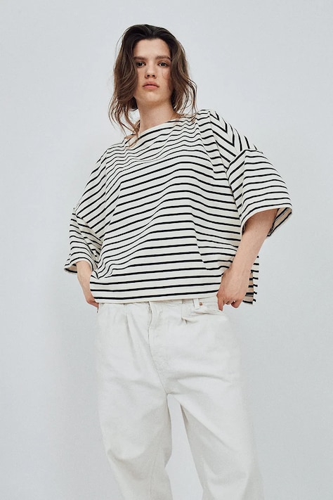 Muuv. t-shirt basic damski bawełniany KOAI biały