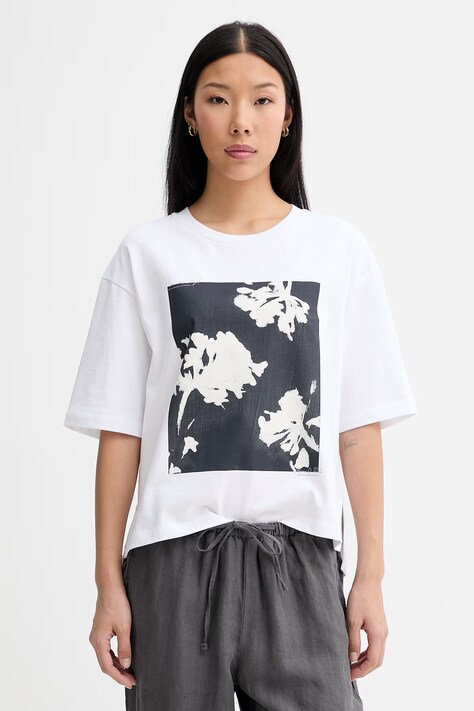 Marc O'Polo T-shirt damski bawełniany biały 5000014124