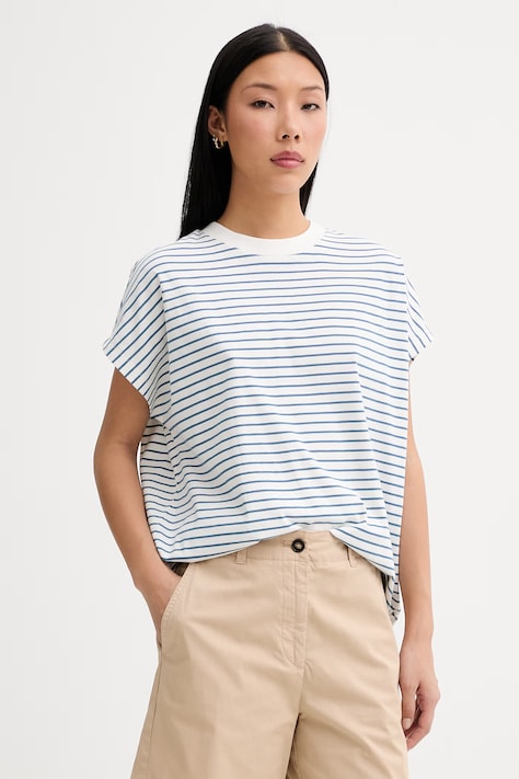 Marc O'Polo T-shirt damski bawełniany biały 5000009996