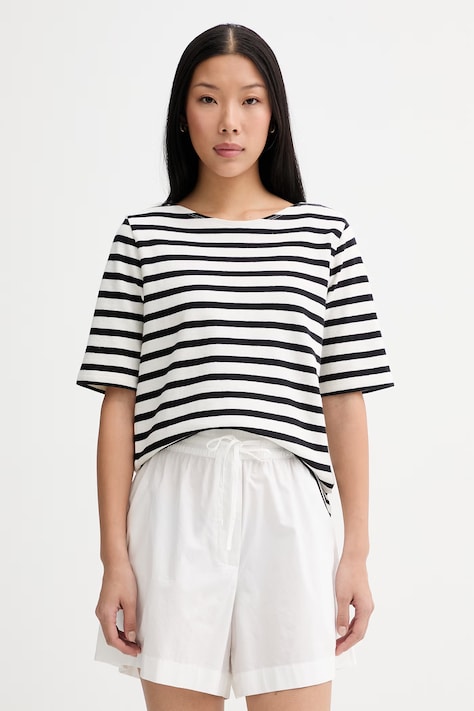 Marc O'Polo T-shirt damski bawełniany czarny 5000014188