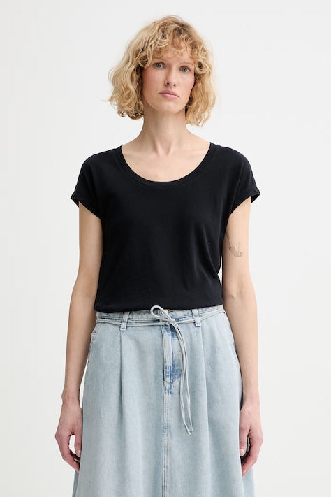 Marc O'Polo T-shirt damski bawełniany granatowy 5000014191