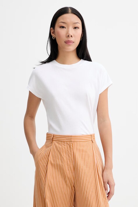 Marc O'Polo T-shirt damski bawełniany biały 5000014193