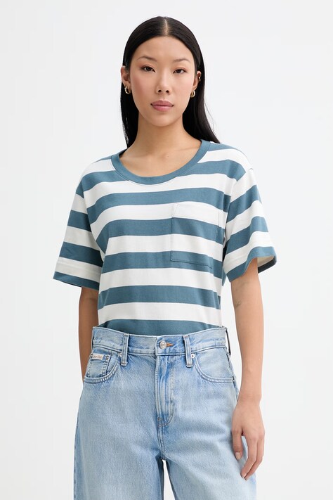 Marc O'Polo T-shirt damski bawełniany biały 5000014196