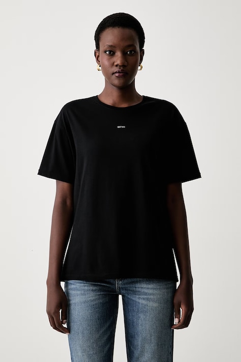 Muuv T-shirt damski bawełniany czarny